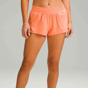 Lululemon Hotty Hot Shorts High Rise 2.5" Coral Kiss Size 2